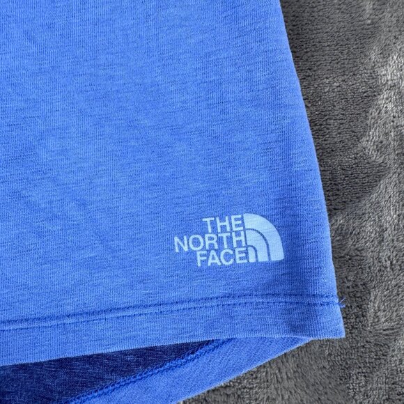 The North Face Breezeback Cuout Tank Top Size Medium Heathered Blue Soft Running - Picture 5 of 7